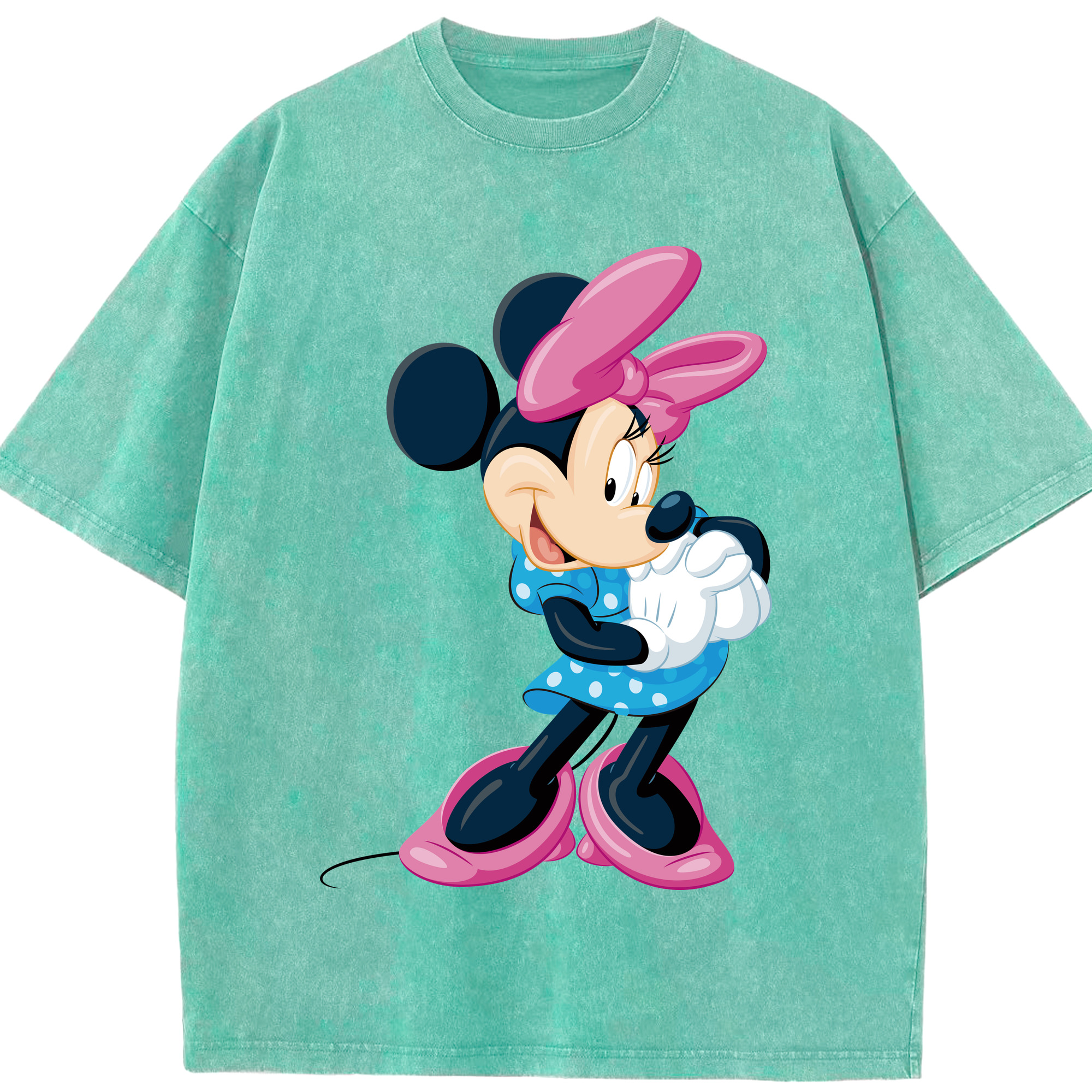（画像用） ミッキーマウス Mickey Mouse 綿100% ヴィンテージ風 半袖Tシャツ（フロントプリント）